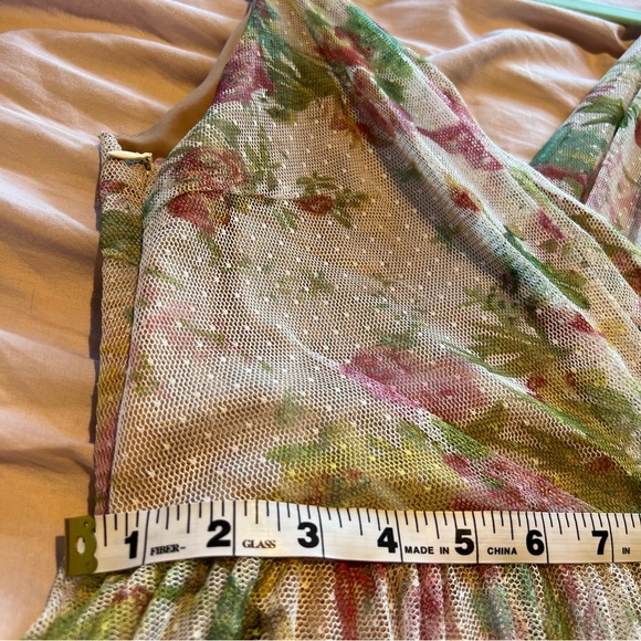 Chicwish “Spring Break” Wrap Pleated Mesh Dress - Picture 7 of 11